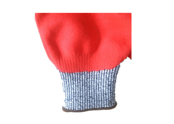 Red Nitrile Cut Resistant Glove Sandy 13Gauge with Jonnyma Dip Palm