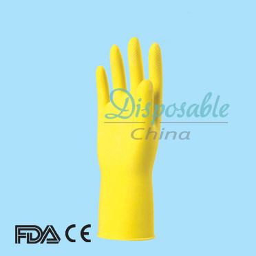 Gants nouvellement naturels de ménage de latex pour les gants en caoutchouc de nettoyage de Chambre pour la cuisine