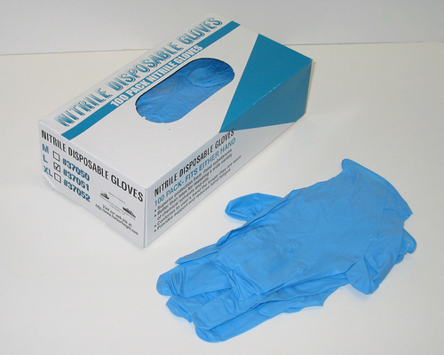 Gant médical libre de poudre de nitriles