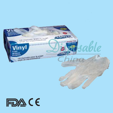gants jetables de PVC de 9 pouces/gants d'examation de vinyle gants de vinyle avec du CE FDA