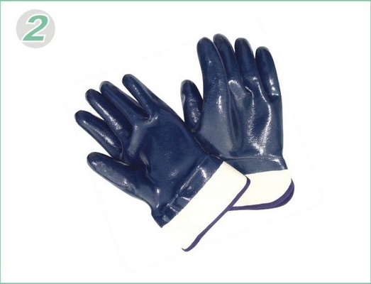 Coupe la résistance lourde obligation Nitrile enduits de gants de travail avec une douce doublure de Jersey