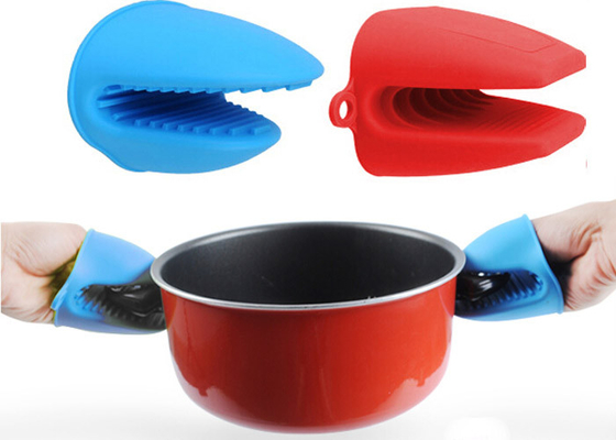 Approbation faite sur commande d'Oven Mitts FDA LFGB de supports de pot de silicone de gants de cuisine de silicone